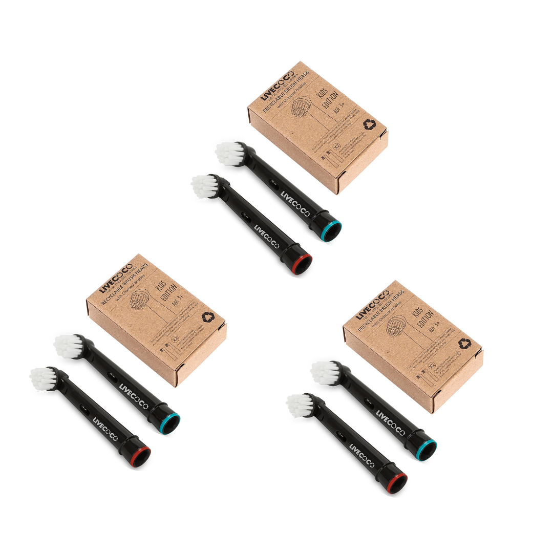 LiveCoco Recyclable Brush Heads (Junior) - Oral-B* Compatible