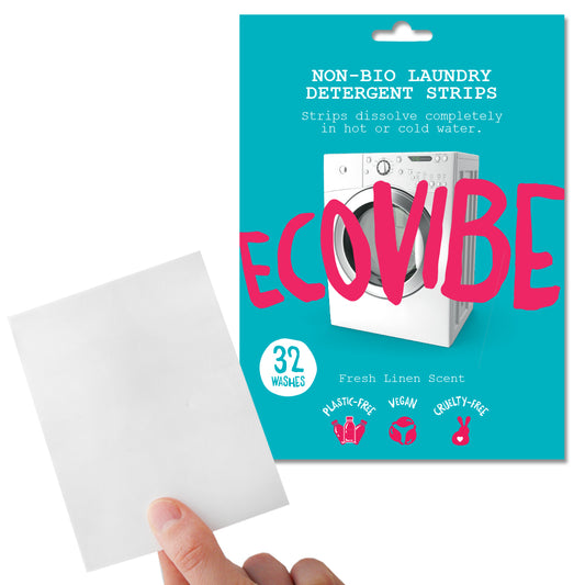 32 Dissolvable Laundry Detergent Strips (Fresh Linen Scent)