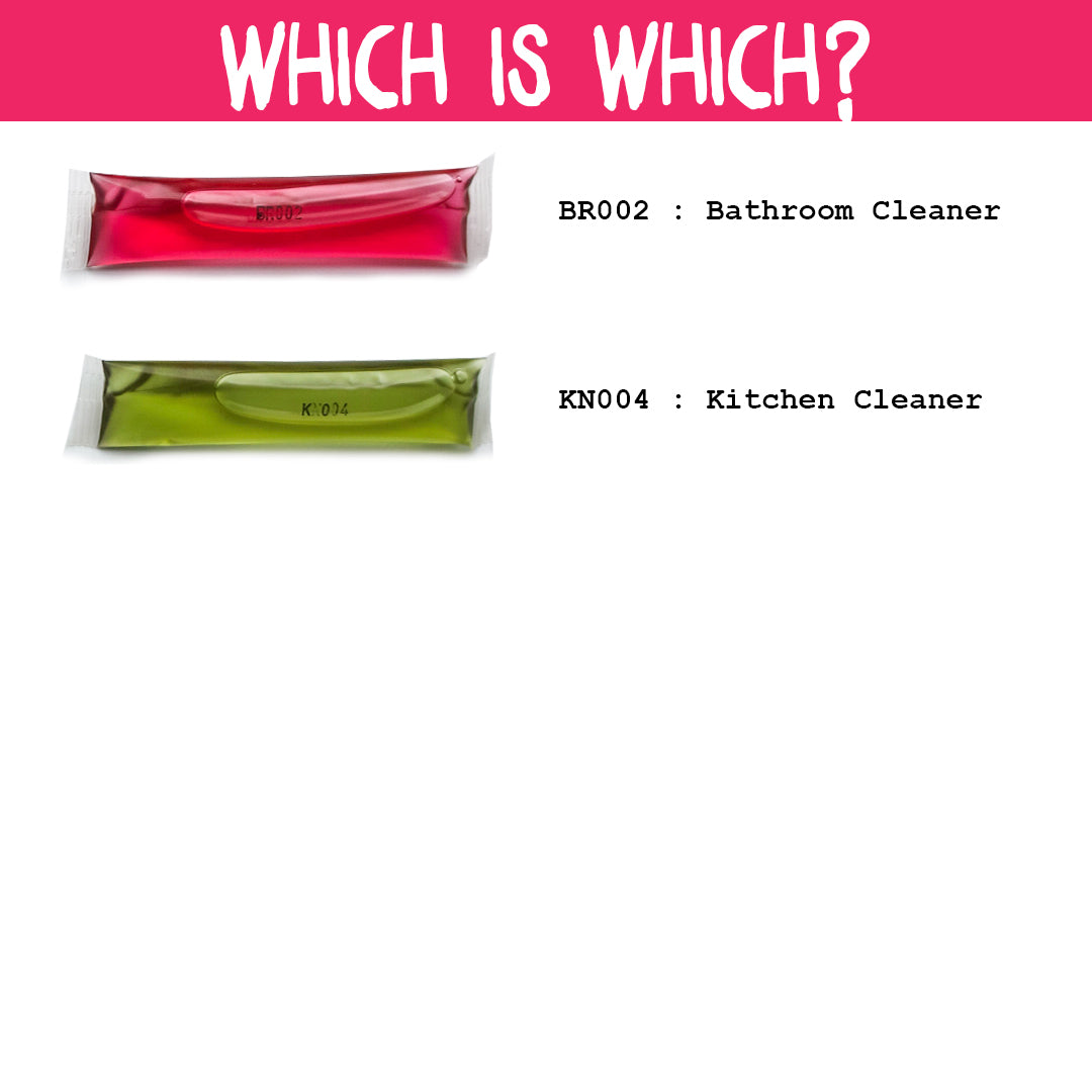 Plastic-Free Cleaning Refills - Kitchen and Bathroom