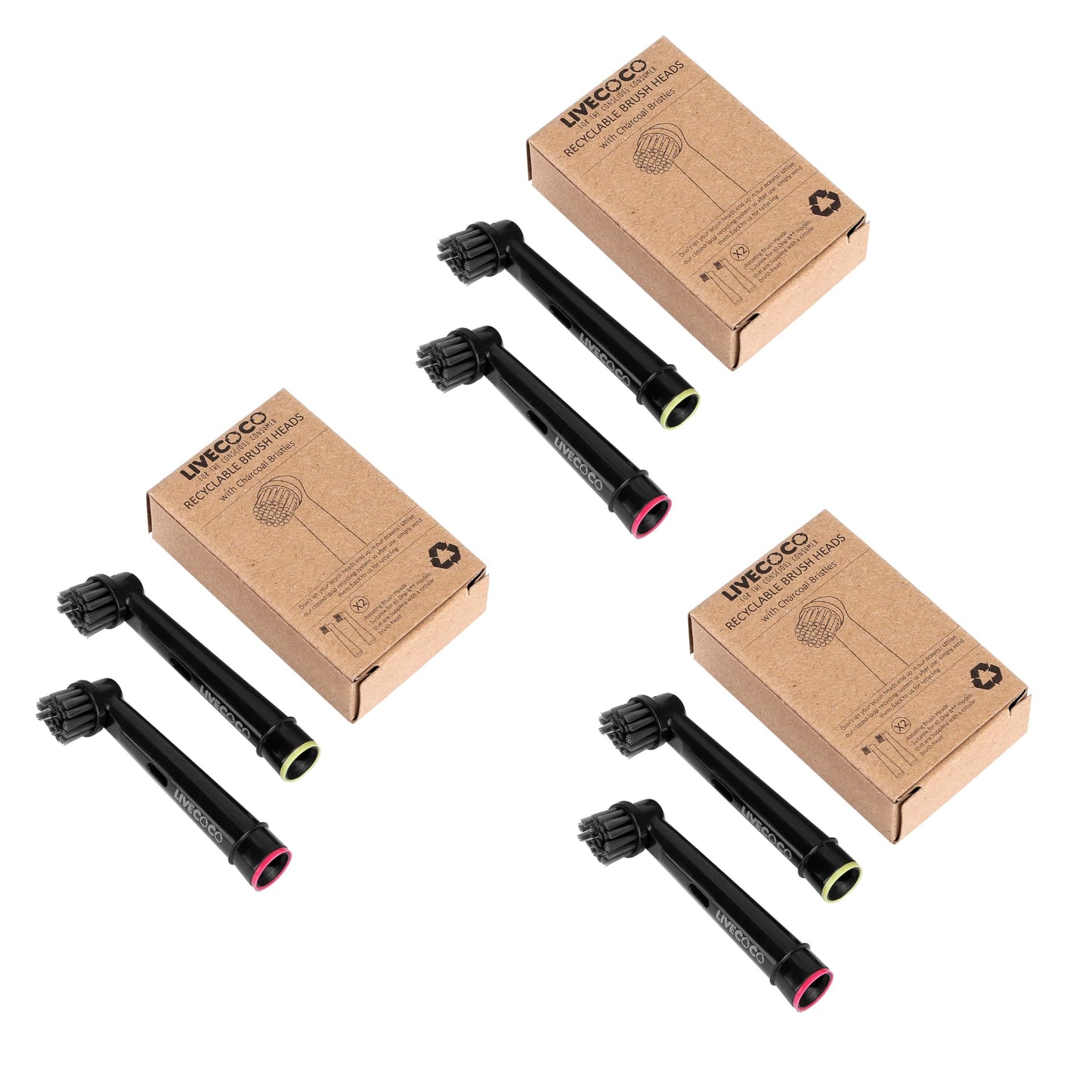 LiveCoco™ Sustainable Brush Heads - Oral-B & Sonicare Compatible