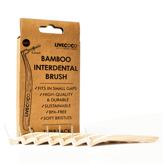 LiveCoco Bamboo Interdental Brushes (Reusable-7 pack)