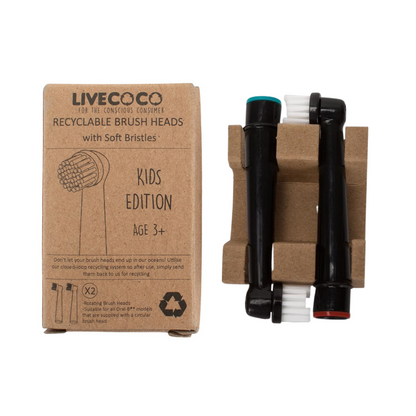 LiveCoco Recyclable Brush Heads (Junior) - Oral-B* Compatible