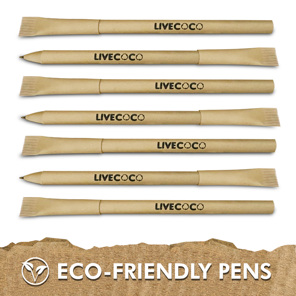 LiveCoco Paper Ballpoint Pens - 24 Pack