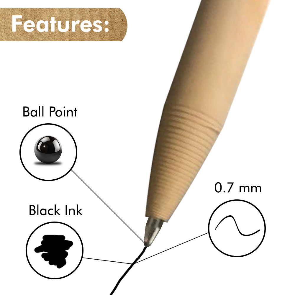 LiveCoco Paper Ballpoint Pens - 24 Pack