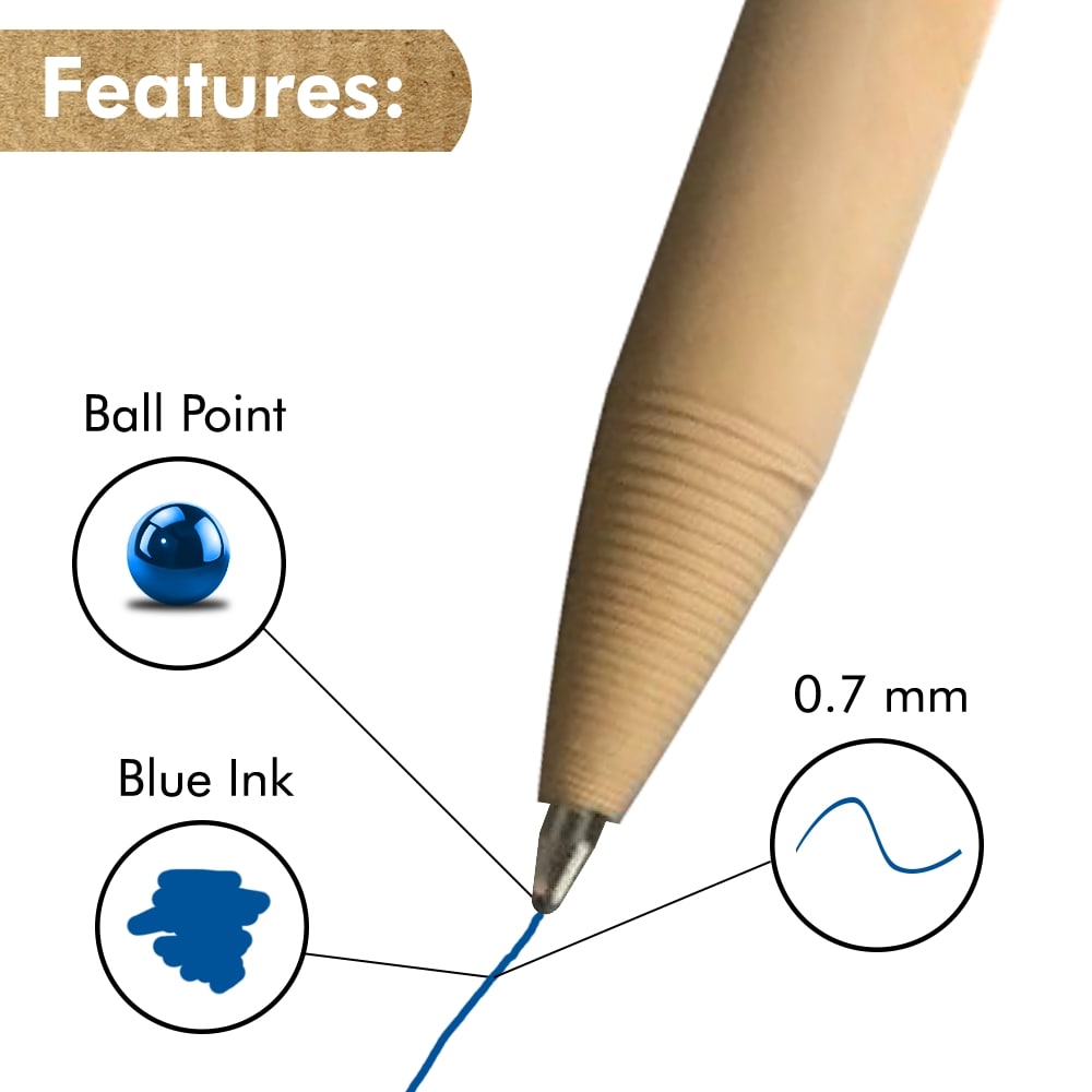 LiveCoco Paper Ballpoint Pens - 24 Pack