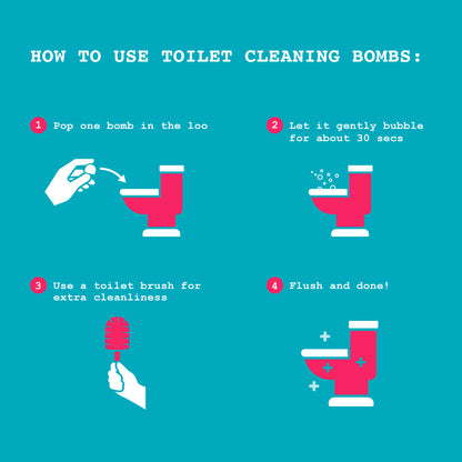 Eco-Toilet Bomb Cleaners (Essential Oils, UK Handmade)