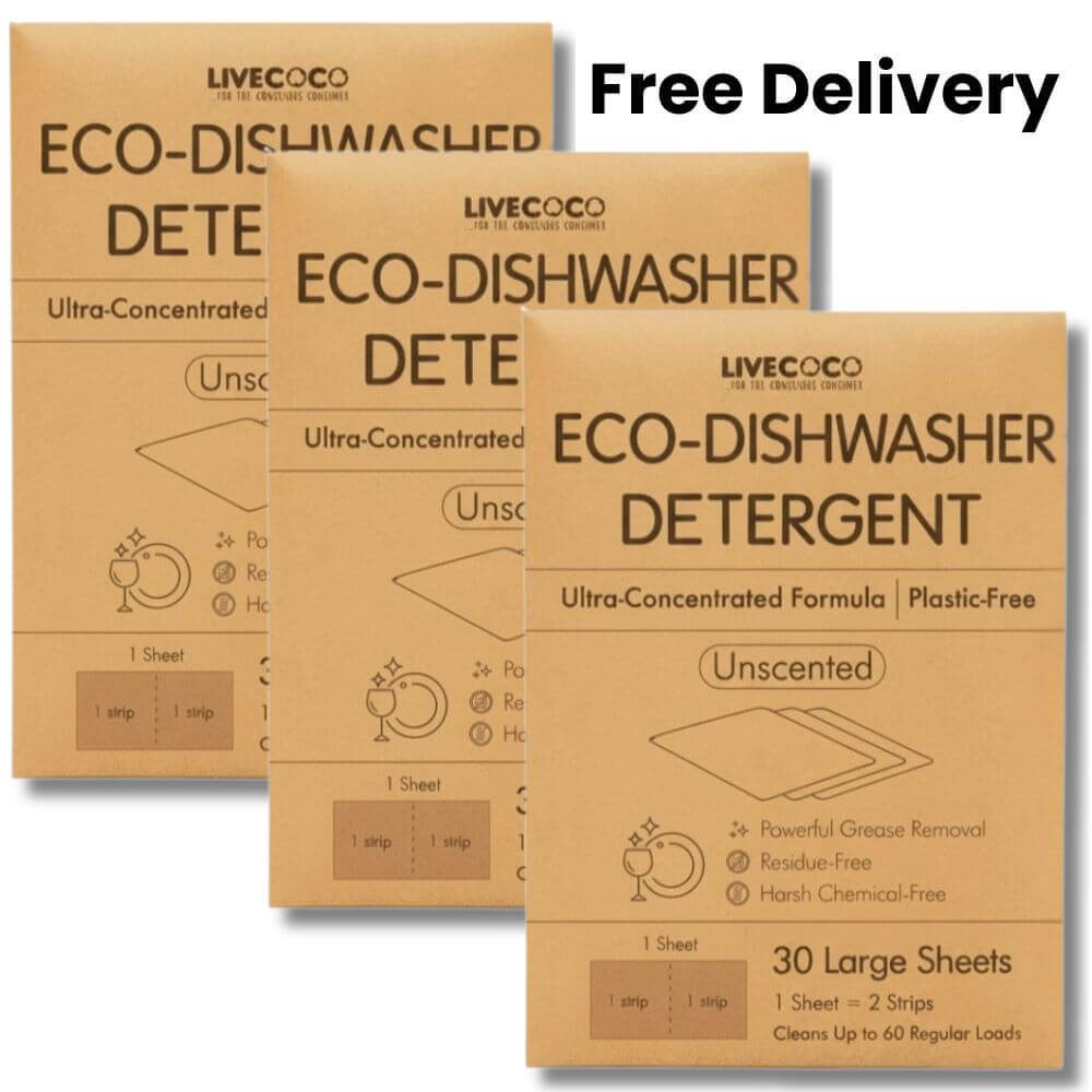Eco-Dishwasher Detergent Sheets (60 Loads, Unscented)