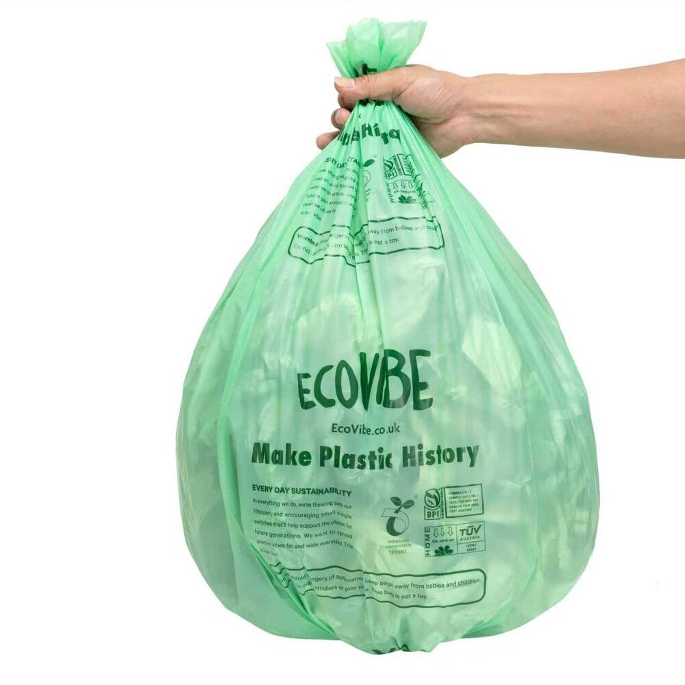 25 Biodegradable Bin Bags - 50 Litre