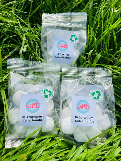 Eco-Toilet Bomb Cleaners (Essential Oils, UK Handmade)
