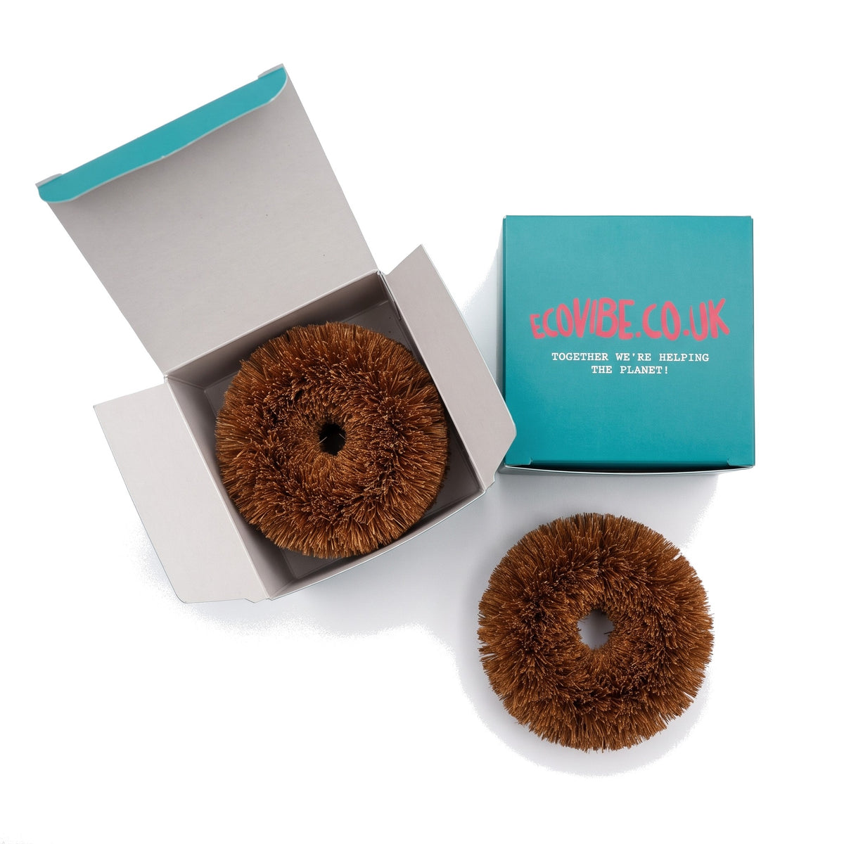 Coconut Fibre Scourers (Twin Pack) - EcoVibe