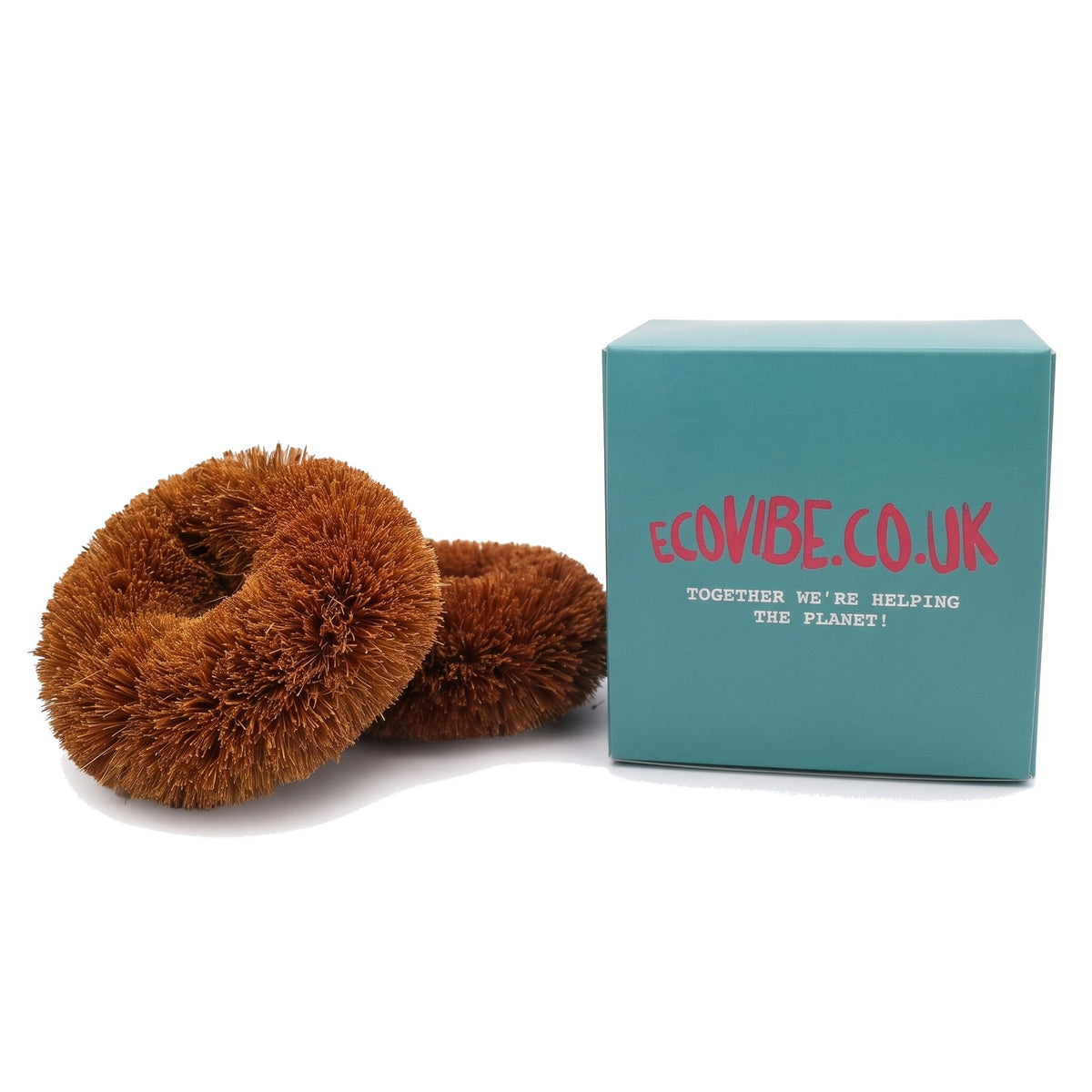 Coconut Fibre Scourers (Twin Pack) - EcoVibe
