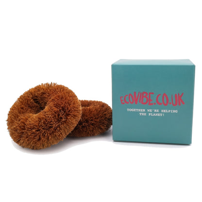 Coconut Fibre Scourers (Twin Pack) - EcoVibe