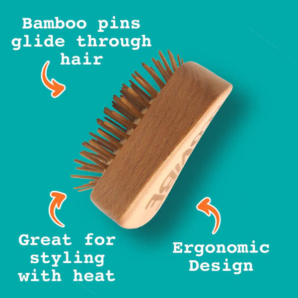 Bamboo Hairbrush (Three Shapes)