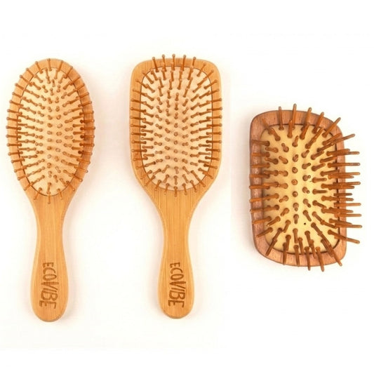 Bamboo Hairbrush (Three Shapes)