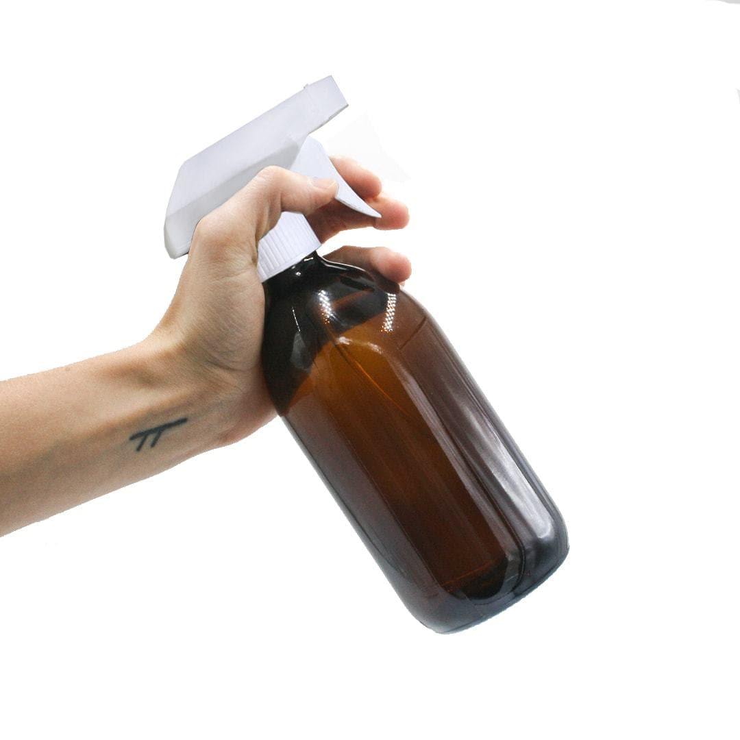 Amber Glass Spray Bottle - 500ml - EcoVibe