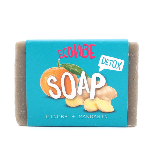 Plastic free Antibacterial Soap - Ginger & Mandarin Soap Bar - 100g