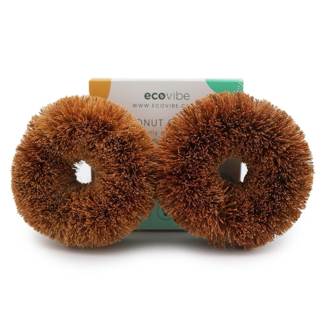 Coconut Fibre Scourers (Twin Pack) - EcoVibe