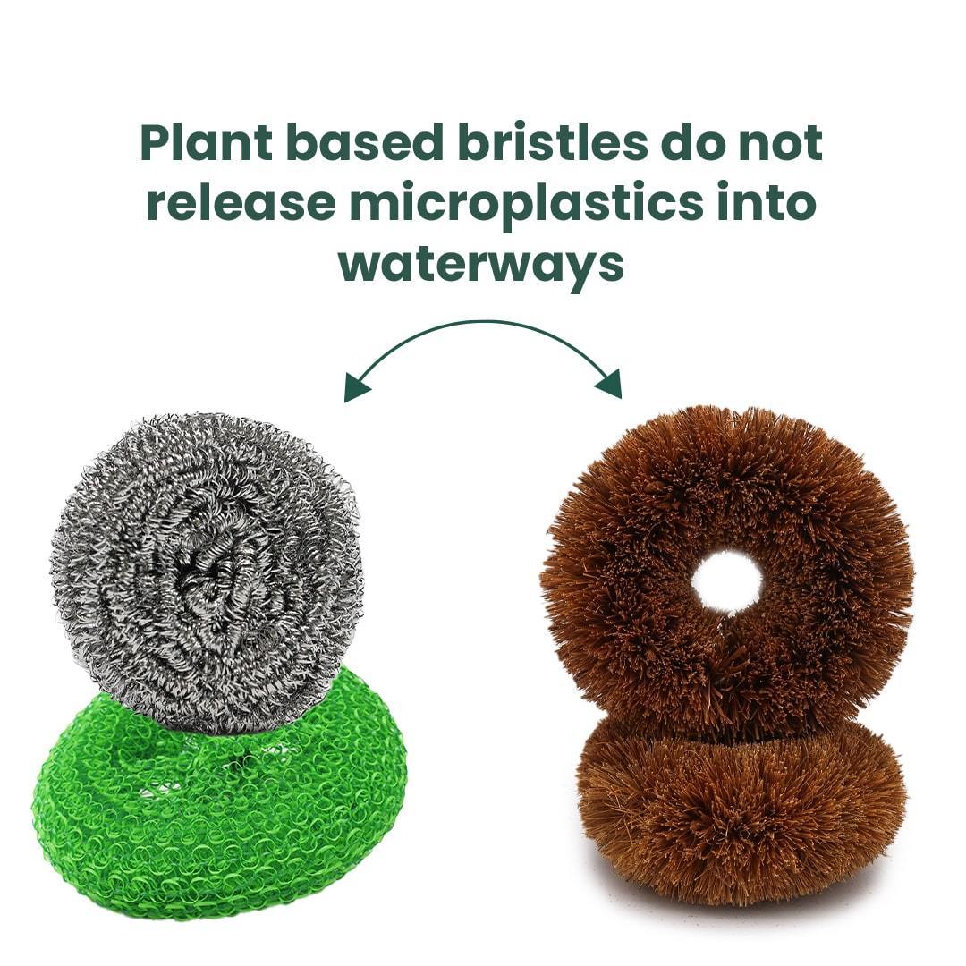 Coconut Fibre Scourers (Twin Pack) - EcoVibe