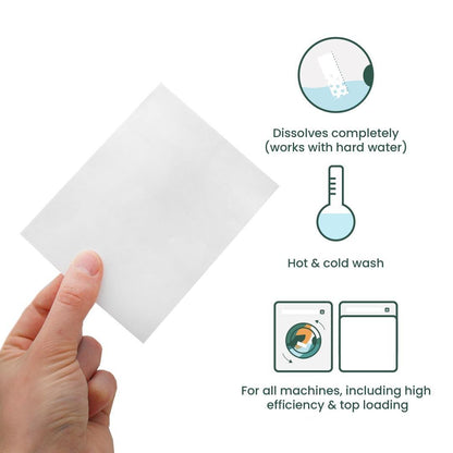 32 Dissolvable Laundry Detergent Strips - EcoVibe